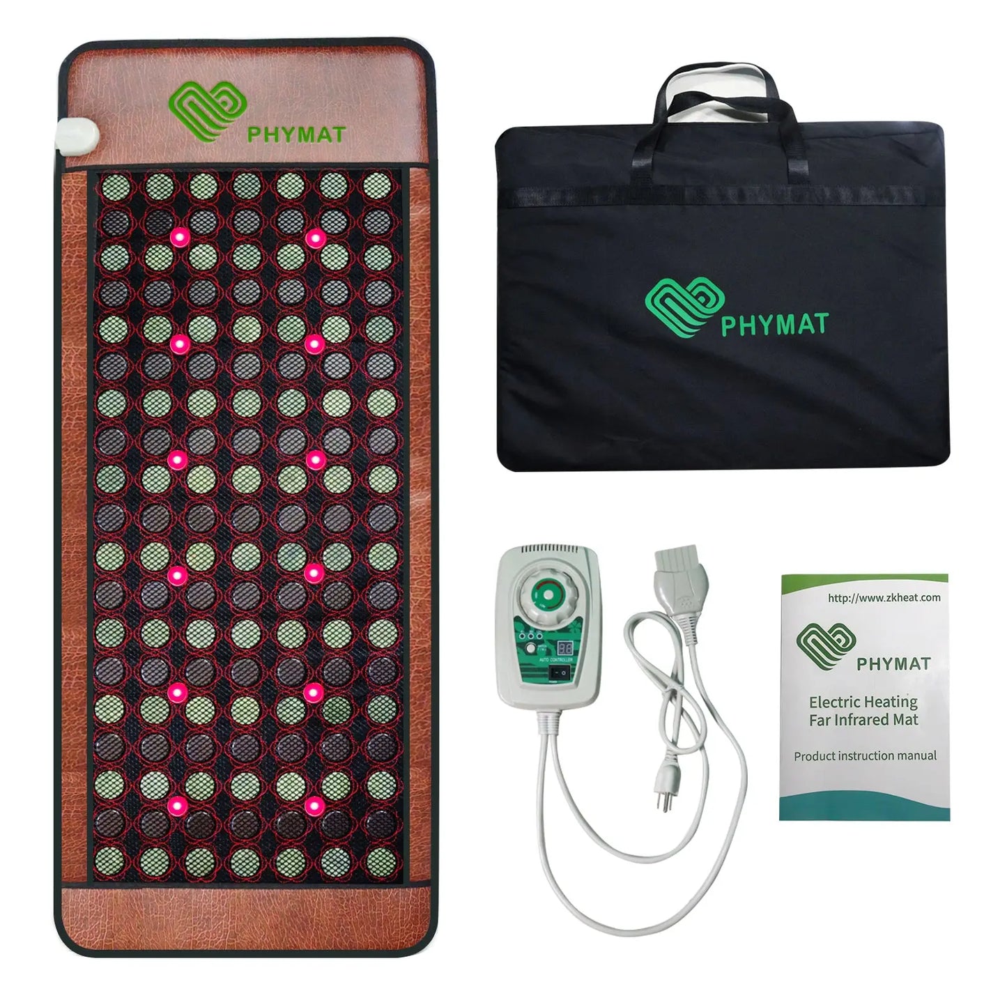 PHYMAT Far Infrared Heating Pad - Jade Tourmaline Red Light Infrared Heating Mat (67"x27") PHYMAT Life