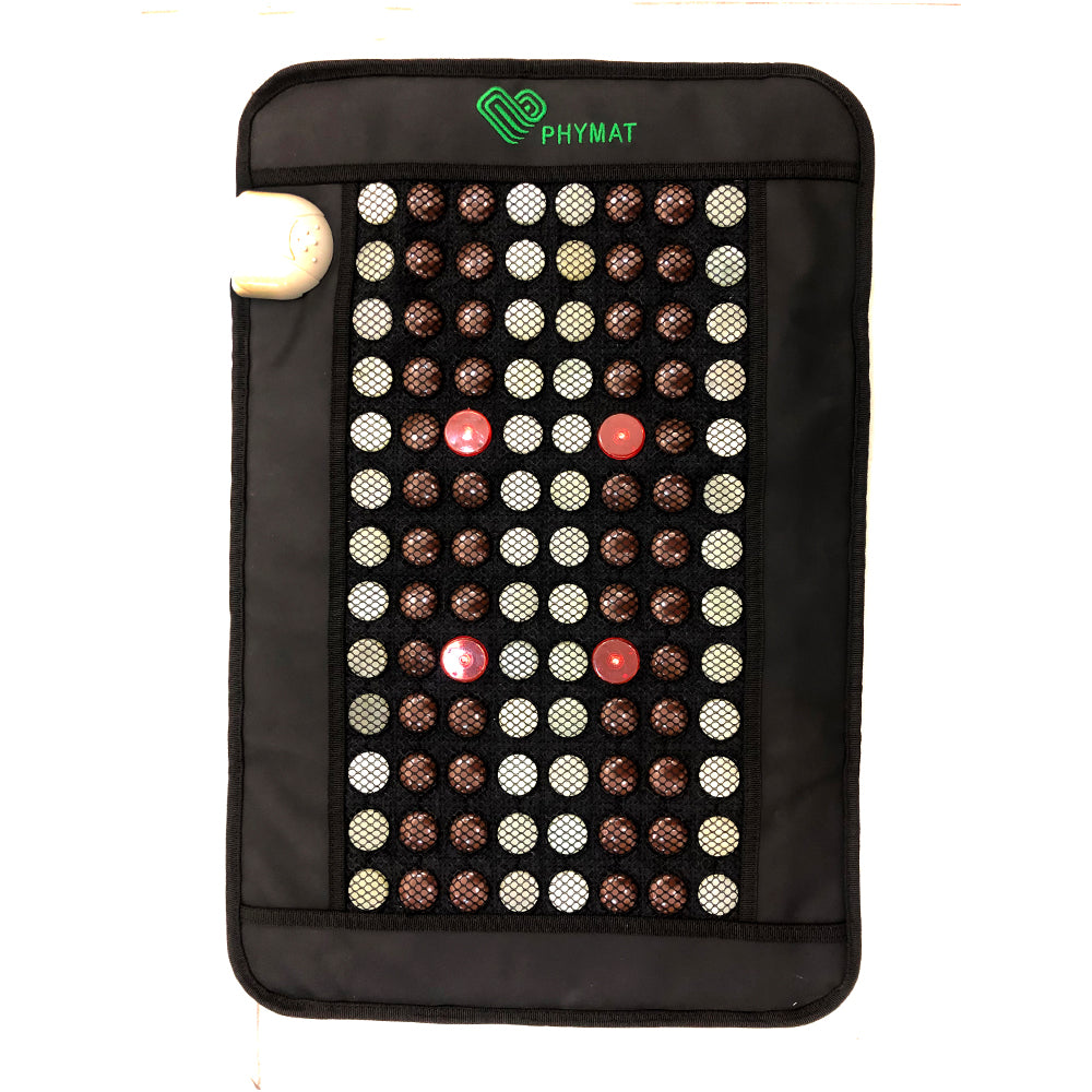 PHYMAT Far Infrared Heating Pad（23"x16"）-Jade +Tourmaline+ Red Photon US 110V PHYMAT