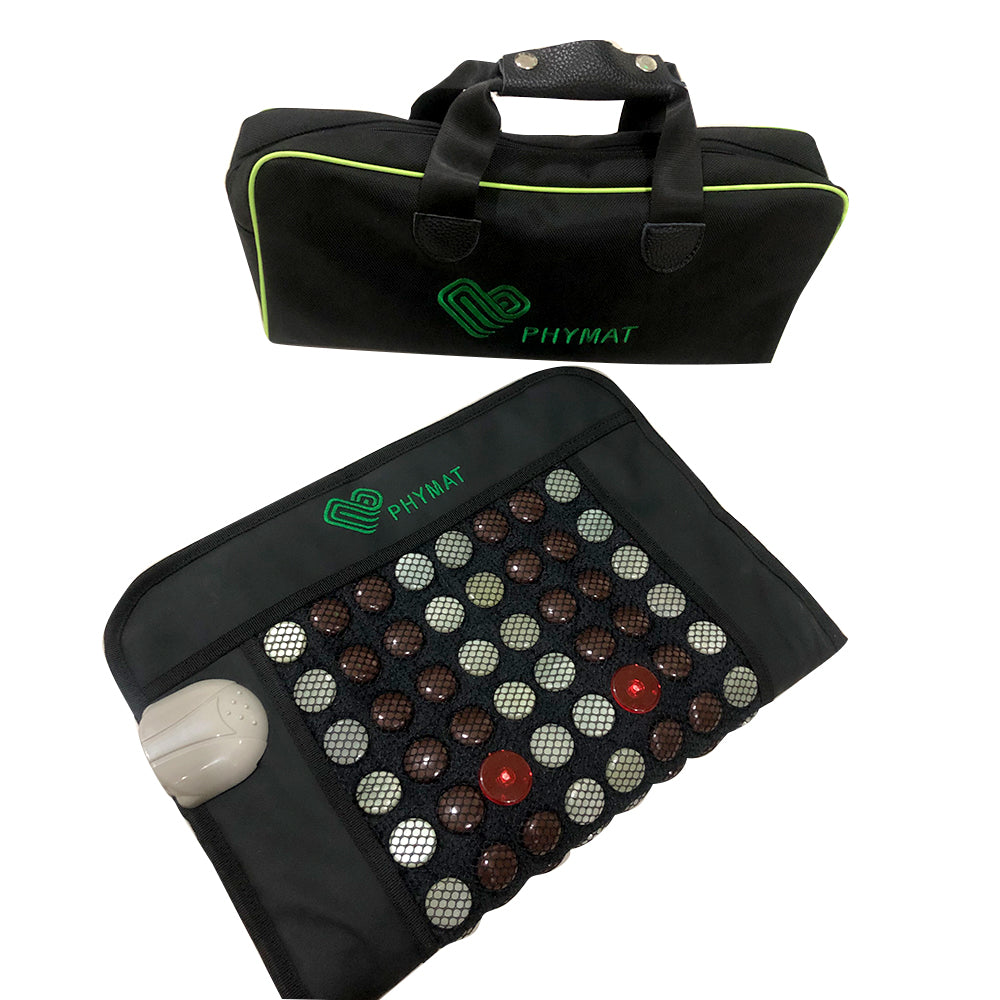 PHYMAT Far Infrared Heating Pad（23"x16"）-Jade +Tourmaline+ Red Photon US 110V PHYMAT